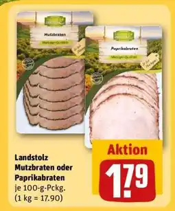 REWE Landstolz Mutzbraten oder Paprikabraten Angebot