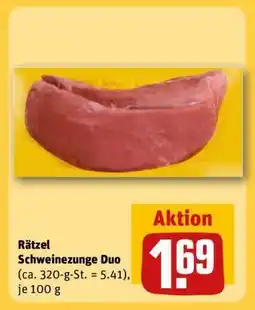 REWE Rätzel Schweinezunge Duo Angebot