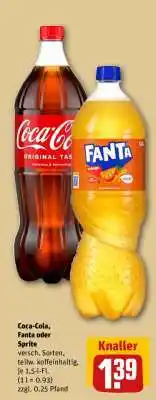REWE Coca-Cola, Fanta oder Sprite Angebot