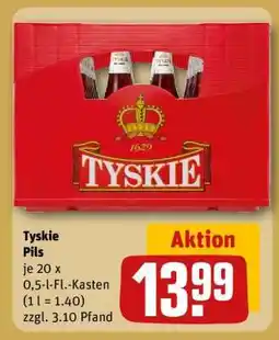REWE Tyskie Pils Angebot