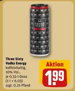 REWE Three Sixty Vodka Energy Angebot