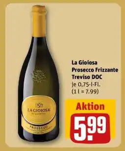 REWE La Gioiosa Prosecco Frizzante Treviso DOC Angebot