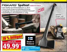 Norma FISKARS Spaltaxt Solid A19 Fiskars Angebot
