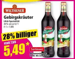 Norma WILTHENER Gebirgskräuter Angebot