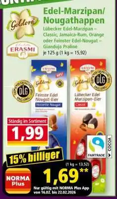 Norma Edel-Marzipan/ Nougathappen Angebot