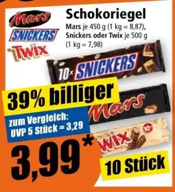 Norma Schokoriegel Angebot