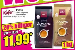 Norma KÄFER Caffè Crema Lungo oder Espresso Forte Angebot