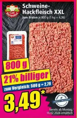 Norma Schweine- Hackfleisch XXL Angebot