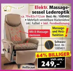 Norma Elektr. Massagesessel Lederoptik Angebot