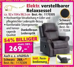 Norma Elektr. verstellbarer Relaxsessel Angebot