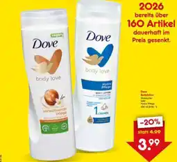 Netto Marken-Discount Dove Bodylotion Sheabutter oder Hydro Pflege Angebot