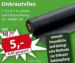 Sonderpreis Baumarkt Unkrautvlies Angebot
