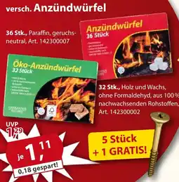 Sonderpreis Baumarkt versch. Anzündwürfel Angebot