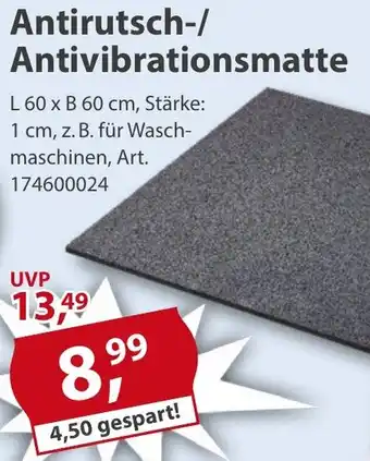 Sonderpreis Baumarkt Antirutsch-/ Antivibrationsmatte Angebot