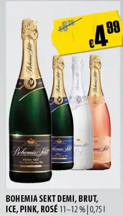 FreeOneShop BOHEMIA SEKT DEMI, BRUT, ICE, PINK, ROSÉ Angebot