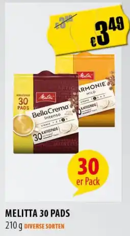 FreeOneShop MELITTA 30 PADS Angebot