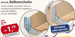 Sonderpreis Baumarkt versch. Balkenschuhe Angebot