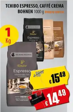 FreeOneShop TCHIBO ESPRESSO, CAFFÉ CREMA BOHNEN Angebot