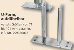 Sonderpreis Baumarkt U-Form, aufdübelbar Angebot