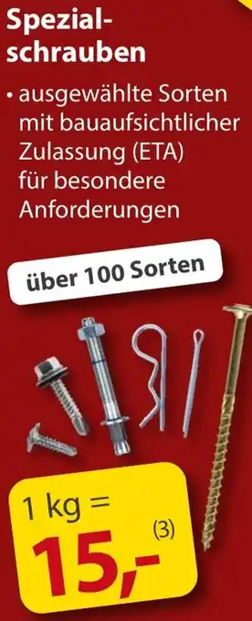 Sonderpreis Baumarkt Spezialschrauben Angebot