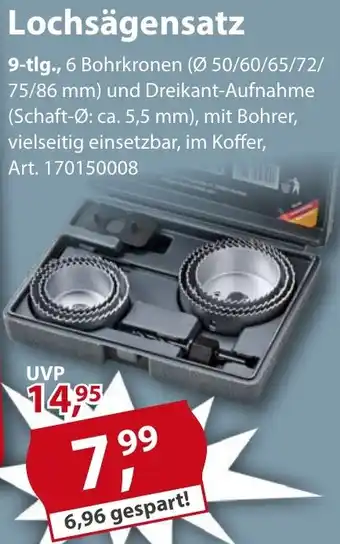 Sonderpreis Baumarkt Lochsägensatz Angebot