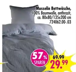 Möbel Boss Musselin-Bettwäsche Angebot