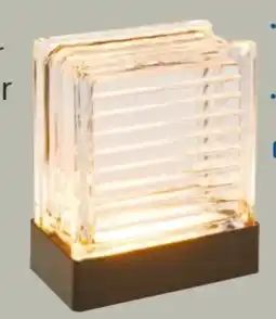 Rossmann Rossmann Ideenwelt Glasblock-Tischleuchte Angebot