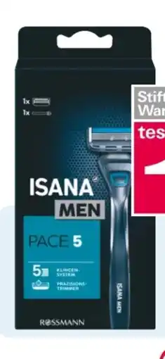 Rossmann Isana men Pace 5 Rasierer Angebot