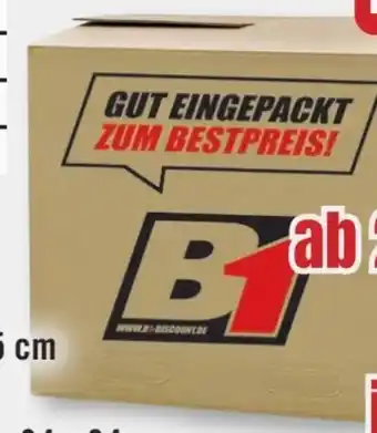 B1 Discount Baumarkt B1 Umzugskarton Angebot