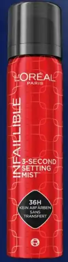 Rossmann L'Oréal Paris Infaillable Setting Spray Angebot