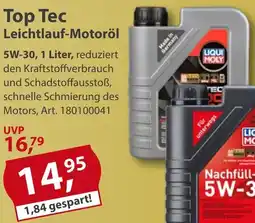 Sonderpreis Baumarkt LIQUI MOLY Top Tec Leichtlauf-Motoröl 5W-30 Angebot