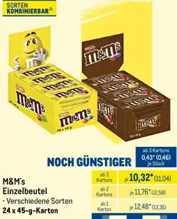 METRO M&M's Einzelbeutel Angebot