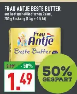 Marktkauf FRAU ANTJE BESTE BUTTER Angebot