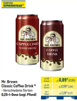 METRO Mr. Brown Classic Coffee Drink Angebot