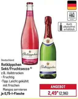 METRO Rotkäppchen Sekt/Fruchtsecco Angebot