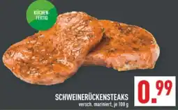 Marktkauf SCHWEINERÜCKENSTEAKS Angebot