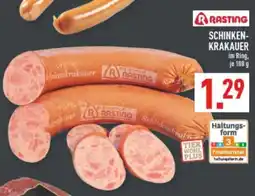 Marktkauf RASTING SCHINKEN- KRAKAUER Angebot