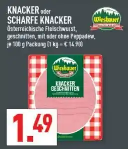 Marktkauf Wiesbauer KNACKER oder SCHARFE KNACKER Angebot