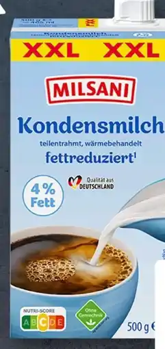 Aldi Süd Milsani Fettreduzierte Kondensmilch XXL Angebot