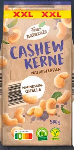 Aldi Süd Farmer naturals Cashewkerne XXL Vegan Angebot