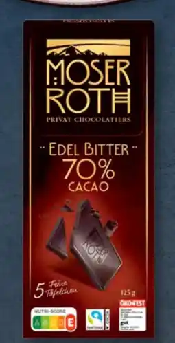 Aldi Süd Moser Roth Edelbitter Schokolade Angebot
