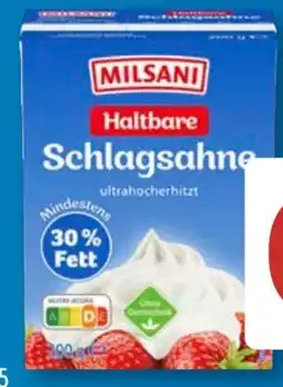 Aldi Süd Milsani Haltbare Schlagsahne Angebot