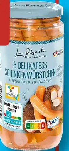Aldi Süd Landbeck Delikatess Schinkenwürstchen Angebot