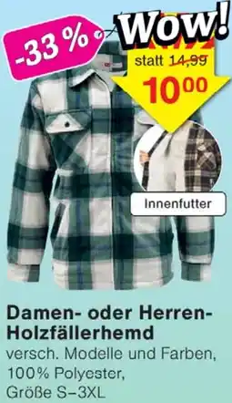 Jawoll Damen oder Herren Holzfällerhemd Angebot