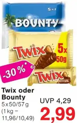 Jawoll Twix oder Bounty Angebot