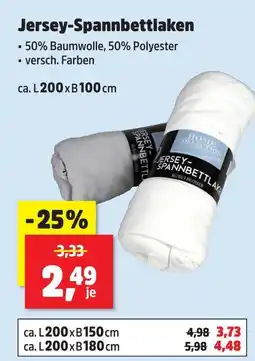 Thomas Philipps Jersey-spannbettlaken ca. l200 x b100 cm Angebot
