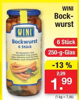 Zimmermann Wini bockwurst Angebot
