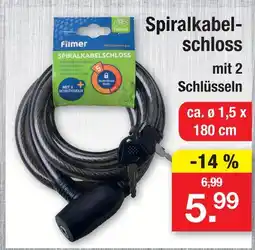 Zimmermann Filmer spiralkabelschloss Angebot