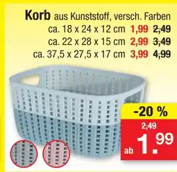 Zimmermann Korb ca. 18 x 24 x 12 cm Angebot