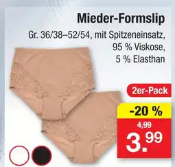 Zimmermann Mieder-formslip Angebot